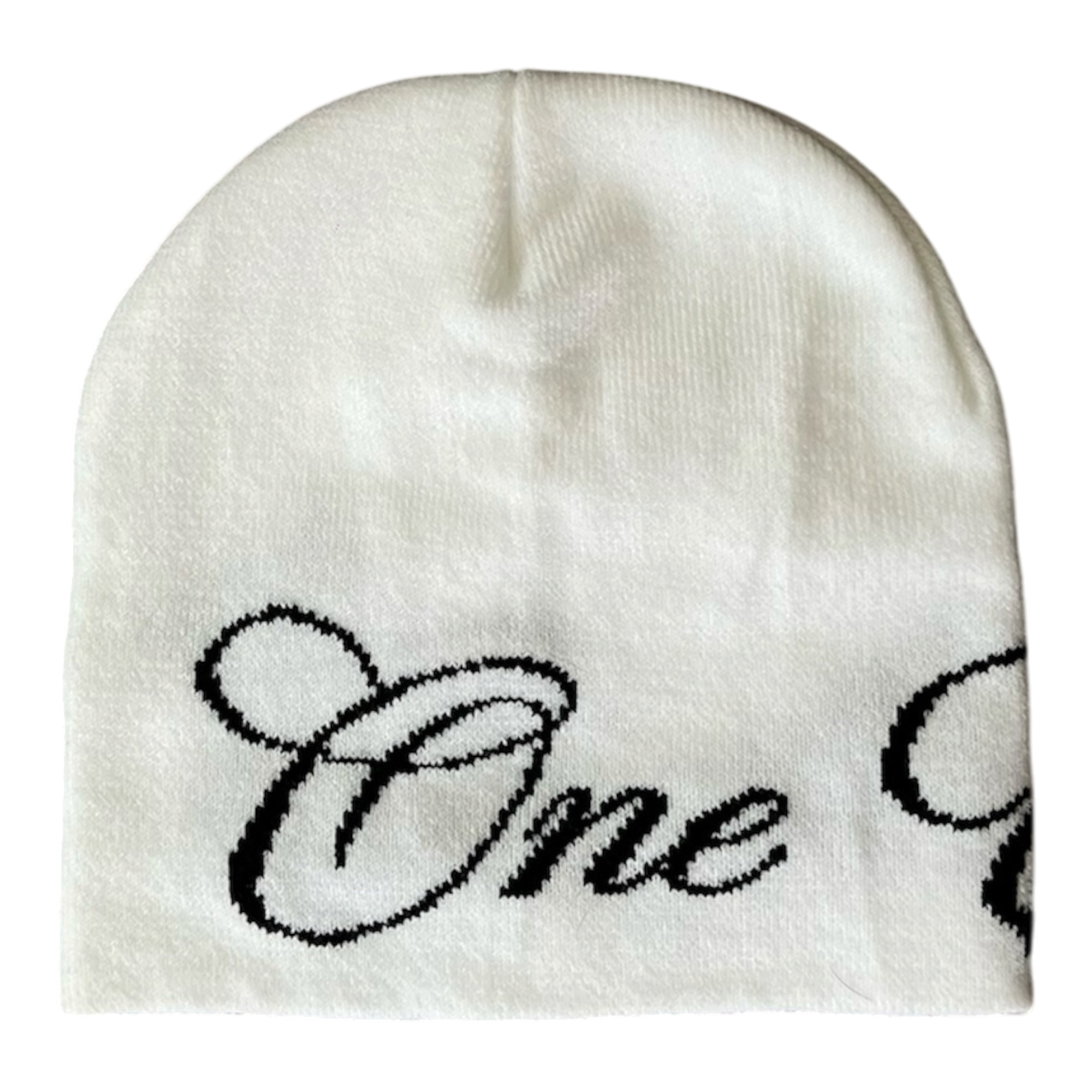 ONE ERA “SCRIPT BEANIE” WHITE